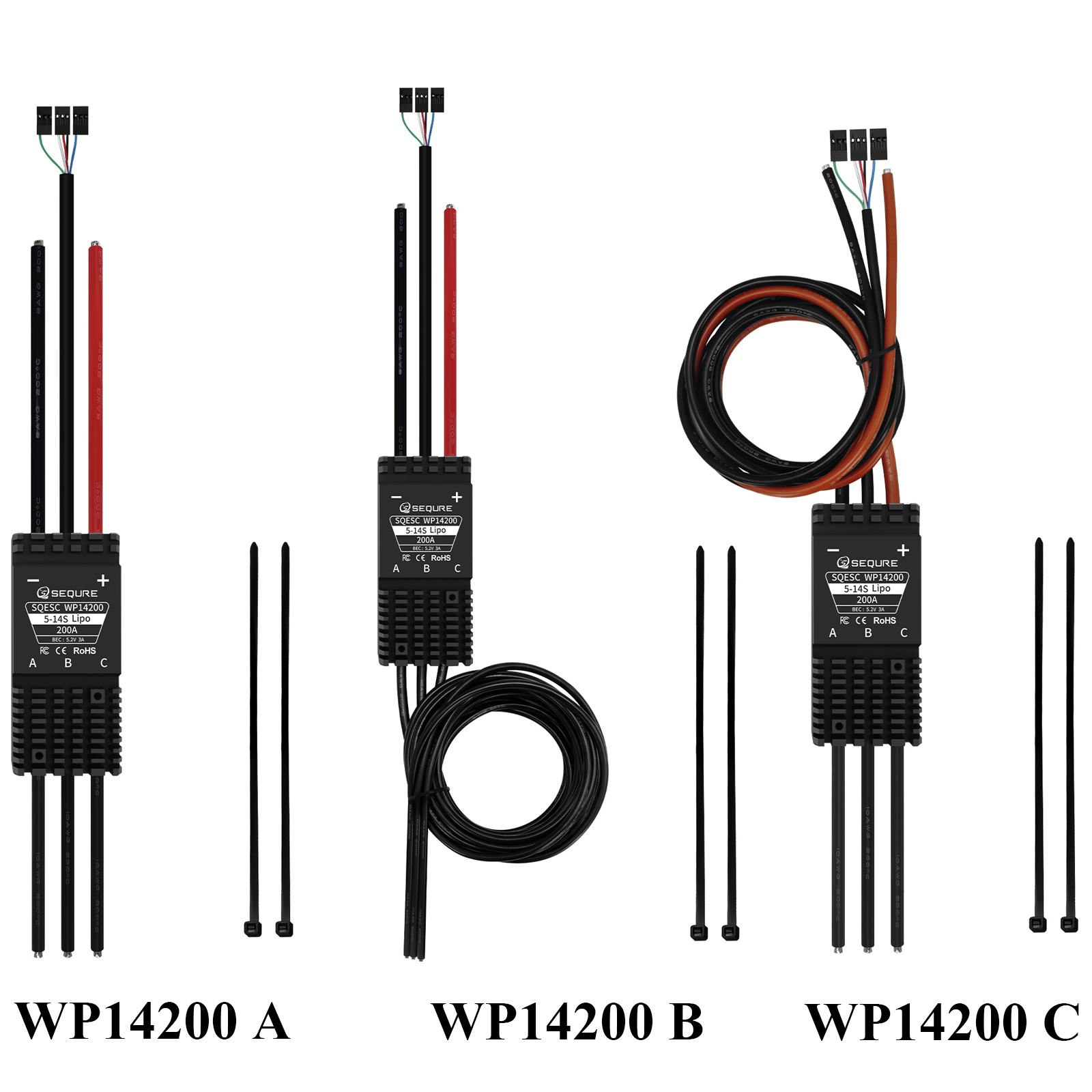 Rc Hobby Wire - SEQURE WP14200 IP68 Su Geçirmez Fırçasız