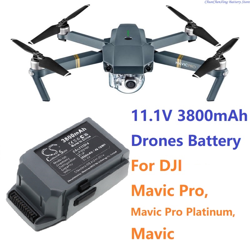 Rc Hobby Pros - 11.1V 3800mAh Drone Pil/Şarj Cihazı GP785075-38300DB,FB1-3830,CP.PT.000563,M1CH-S