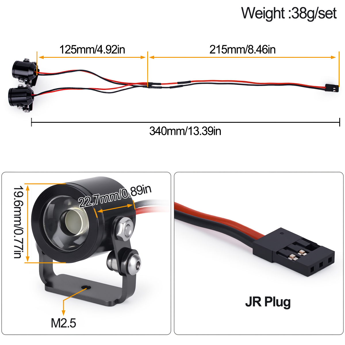 RC Araba LED Işık Far Spot Işı - Rc Hobby France incelemesi ve fiyatı