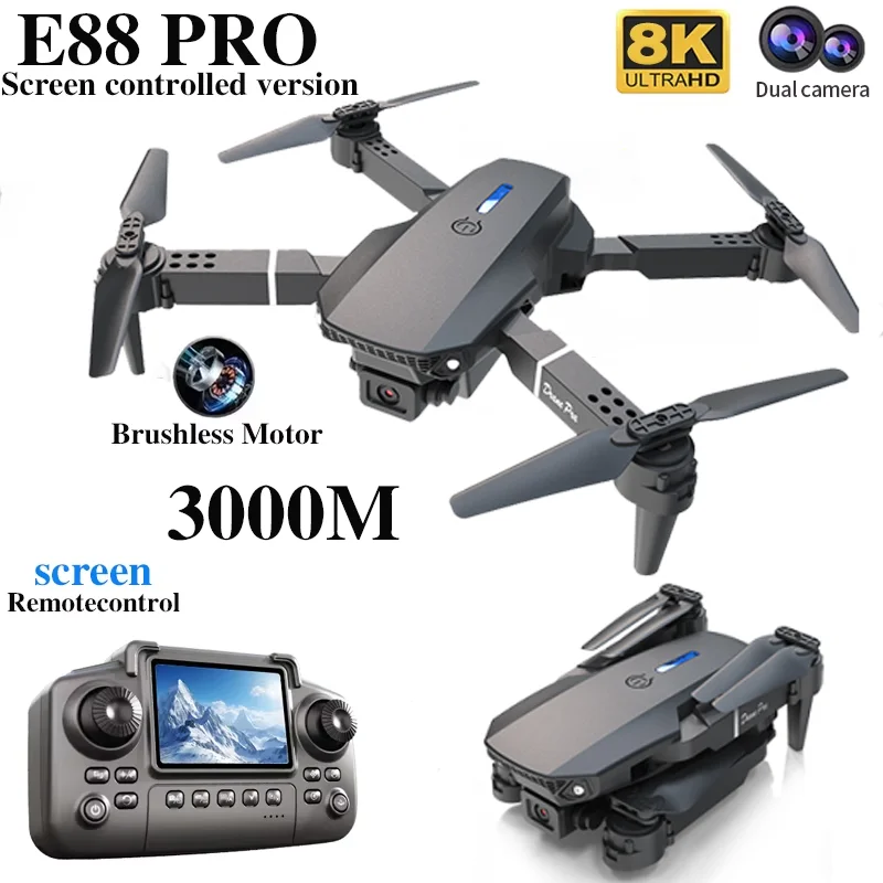Profesyonel E88 PRO Drone ekra - Rc Hobby Wire incelemesi ve fiyatı